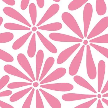Chamomile pink Stock Illustration