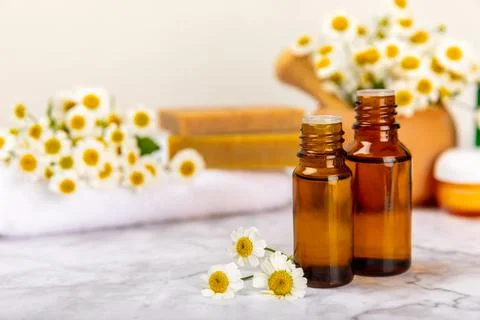 Chamomile Spa Stock Photos