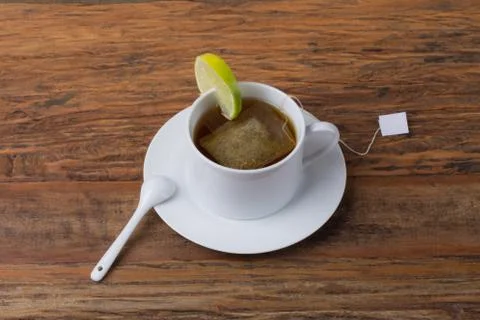 Chamomile tea cup Stock Photos