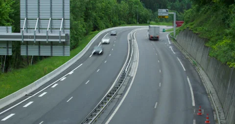 Chamonix Highway Timelapse Stock Footage 232480531