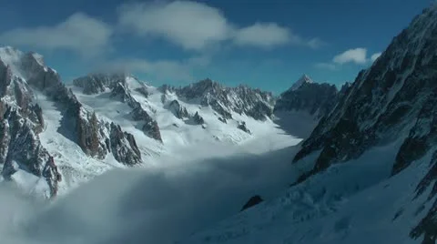 Chamonix mountain view Stock Footage 22423357