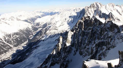 Chamonix mountain view Stock Footage 22482002