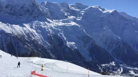 Chamonix Skiing Timelapse Stock Footage 150251692