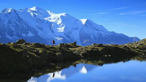 Chamonix trailrun Stock Footage 132054442