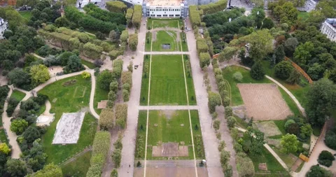 Champ de Mars (Field of Mars) park in Paris, France Stock Footage 303651981