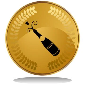 Champage bottle Stock Illustration