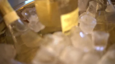 Champagne and ice. Stock Footage 76642022
