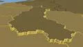 Champagne-Ardenne - France region extruded. Set of animations. 4k or 4k+ Resolution
