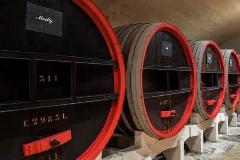 Champagne Barrels Stock Photos