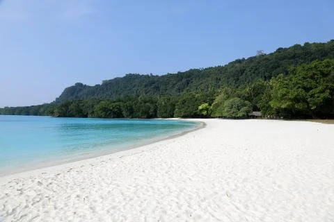 Champagne beach Foto stock