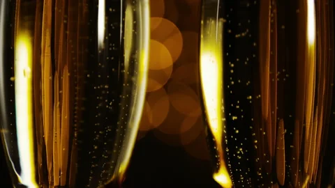 Champagne on a blurry background Stock Footage 143328368