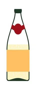Champagne Bottle Icon Stock Illustration