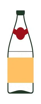 Champagne Bottle Icon Stock Illustration