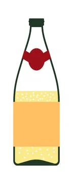 Champagne Bottle Icon Stock Illustration