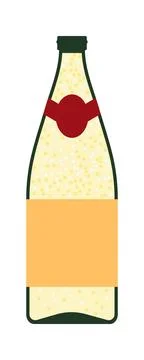 Champagne Bottle Icon Stock Illustration