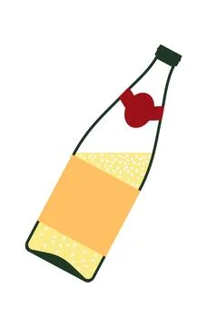 Champagne Bottle Icon Stock Illustration