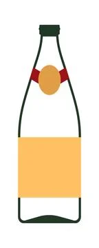 Champagne Bottle Icon Stock Illustration