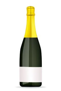Champagne bottle Stock Illustration