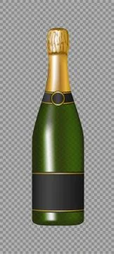 Champagne bottle Stock Illustration