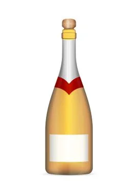 Champagne bottle Stock Illustration