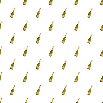 Champagne bottle pattern celebrating festive moments Stockillustratie
