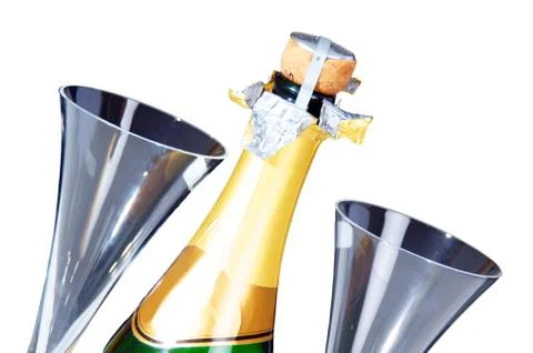 Champagne bottle Stock Photos