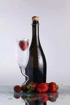 Champagne bottle Stock Photos
