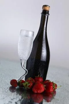 Champagne bottle Stock Photos