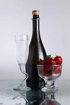 Champagne bottle Stock Photos