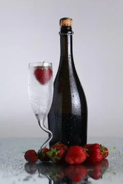 Champagne bottle Stock Photos