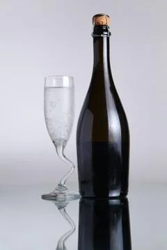 Champagne bottle Stock Photos