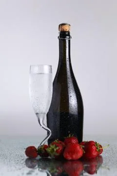 Champagne bottle Stock Photos