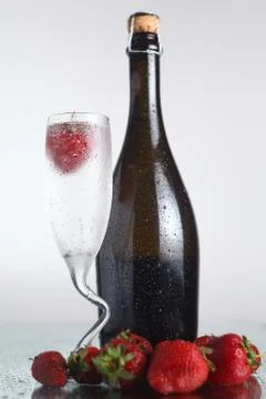 Champagne bottle Stock Photos