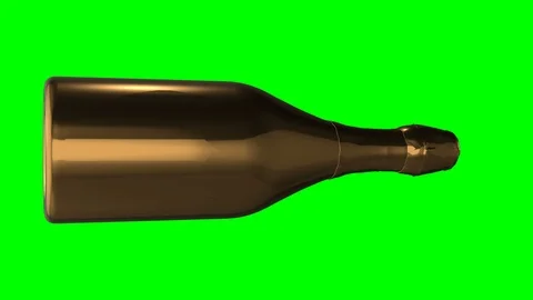 Champagne bottle spin loop Video stock 87253462