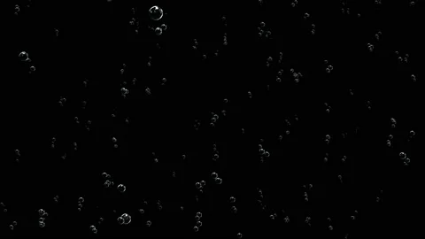 Champagne bubbles are formed on the surface of the glass.Bubbles fill with Stock Footage 104222187