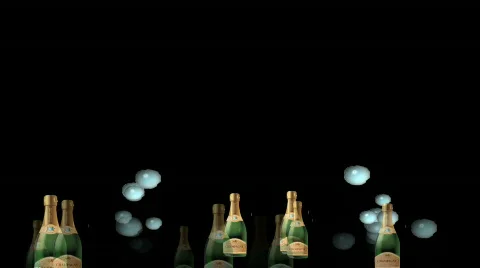 Champagne bubbles Stock Footage 727585
