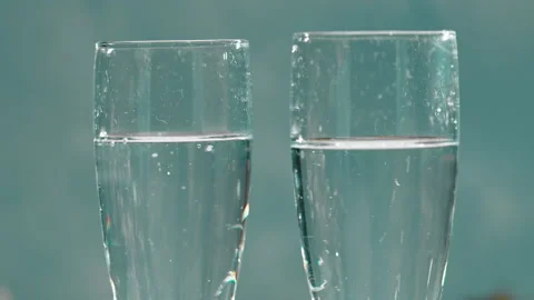 Champagne Bubbles in the glass Stock Footage 225900155