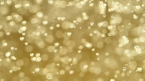 Champagne Bubbles going up in super slow motion Stock Footage 120880631