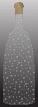 Champagne Bubbles Stock Illustration