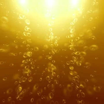 Champagne bubbles Stock Illustration