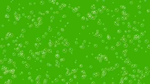 Champagne bubbles rising on green screen overlay 4K Vídeos de archivo 336513538