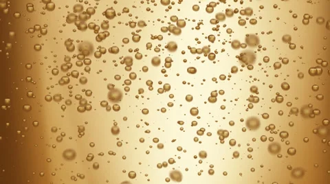 Champagne bubbles (seamless loop) Stock Footage