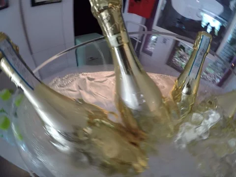 Champagne Bucket Stock Footage 160814623
