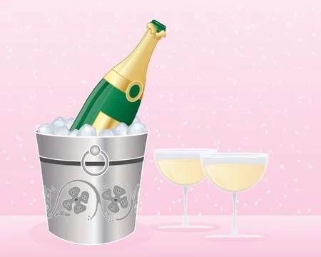 Champagne celebration Stock Illustration