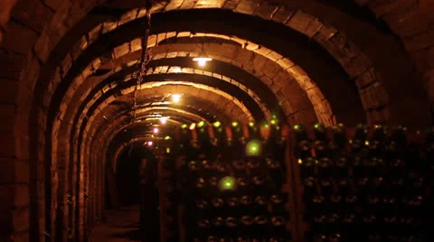 Champagne Cellar 2 Video stock 24801710