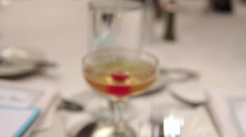 Champagne Cherry Glass 動画素材 25779391