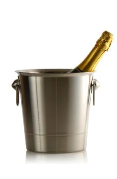 Champagne cooler Stock Photos