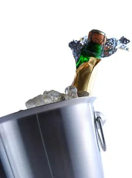 Champagne cooler Foto stock