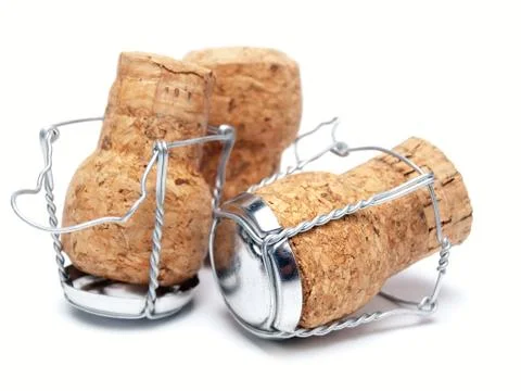 Champagne corks Stock Photos