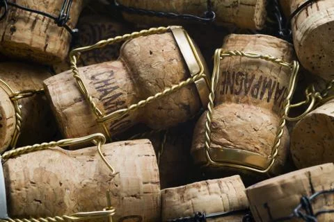 Champagne corks Stock Photos